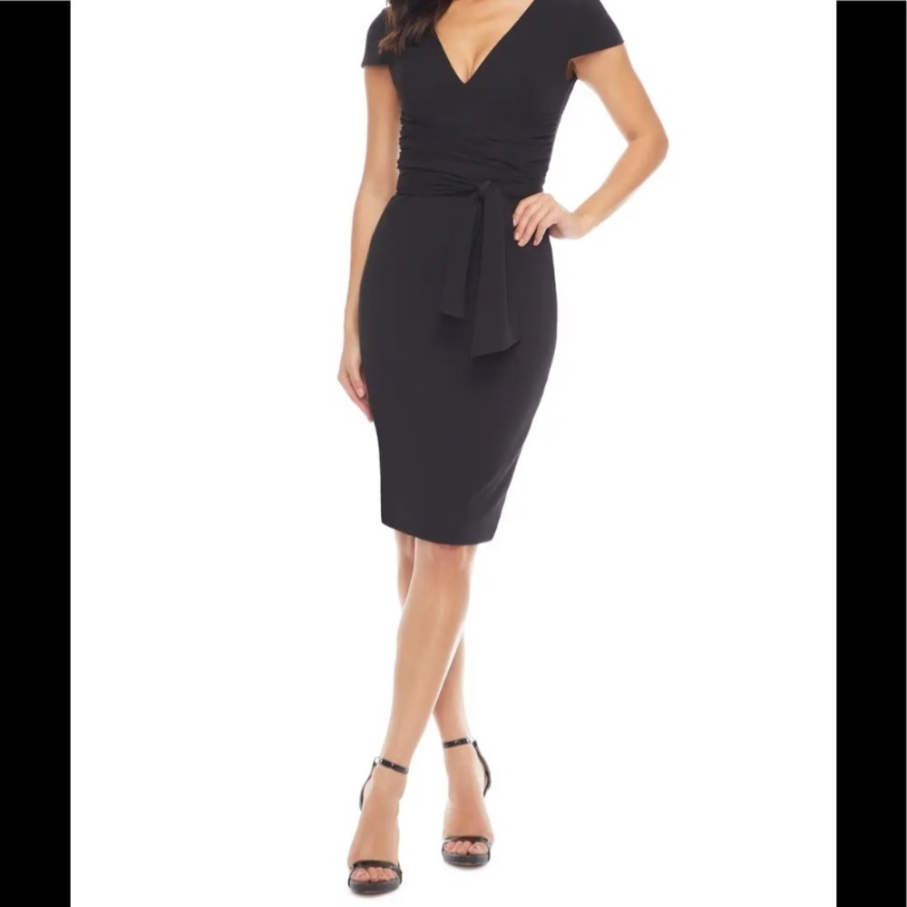NWT BHLDN Dana Wrap Dress Black sz XS, M, L
